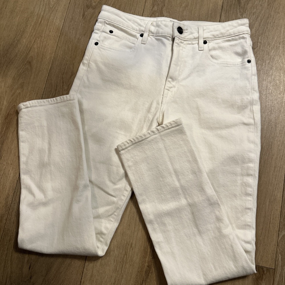 SLVRLAKE Womens Lou Lou Stretch White Jeans Size 27 White Made in USA